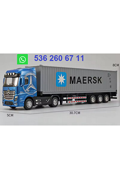 Maket 30 cm uzunlukta MERCEDES ACTROS KONTEYNER TIR