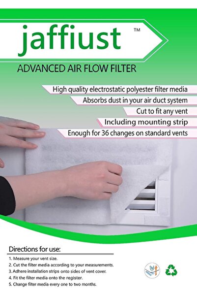 Generic jaffiust Complete Air Vent Register Filter Set Cut To Fit Any Size 16...