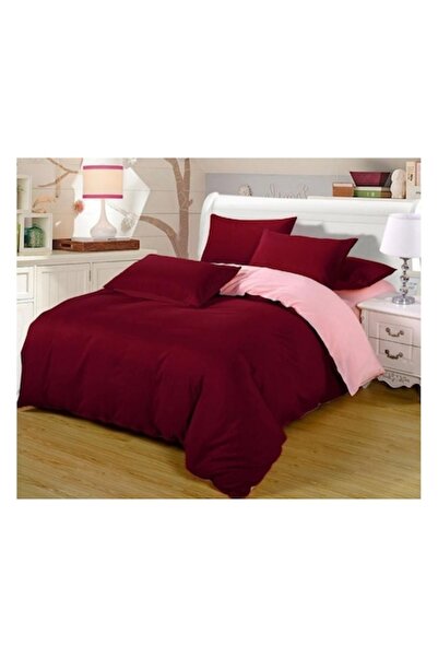 OEM Set de lenjerie de pat, Cotton Ranforce, model roz cireș, 2 persoane, 70x...