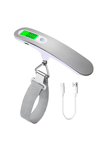 Arabest ميزان سفر رقمي قابل لإعادة الشحن مع حزام لوزن الأمتعة والحقائب