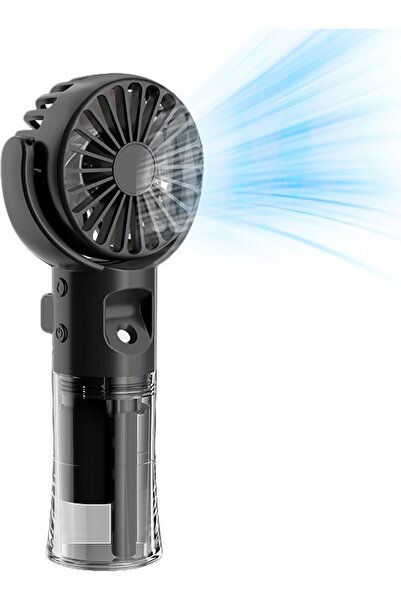 Generic مروحة رذاذ شخصية محمولة باليد، رذاذ ماء بارد بأربع سرعات، قابلة لإعاد...