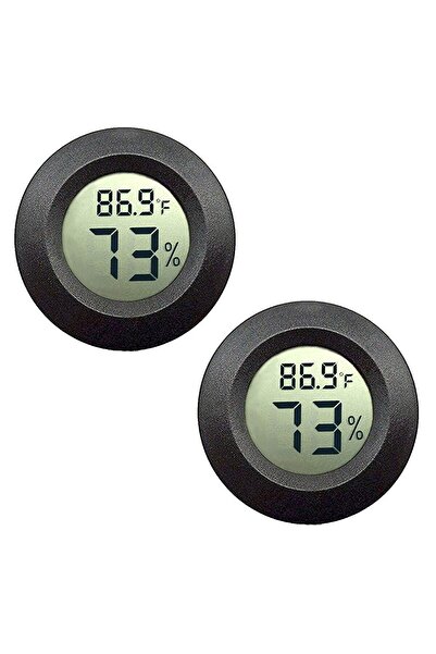 Generic Mini Digital Hygrometer Thermometer Gauge 2 Pack, Indoor Outdoor Temp...