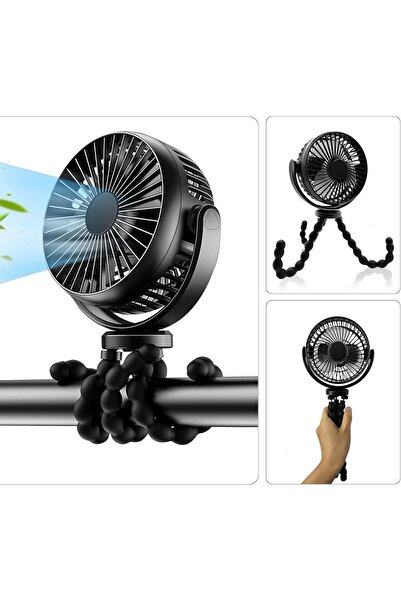 Generic مروحة مكتبية من إنفوسون بسعة 5200 مللي أمبير، مروحة عربة أطفال، مروحة...