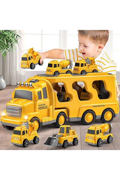 Arabest Construction Trucks Cars Toys for Toddlers 3-5, Boy Toddler Car Truck...