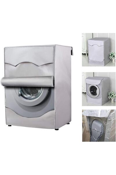 Generic Tazweeq Washer Dryer Cover, Silver Coating Oxford Cloth Full-automati...