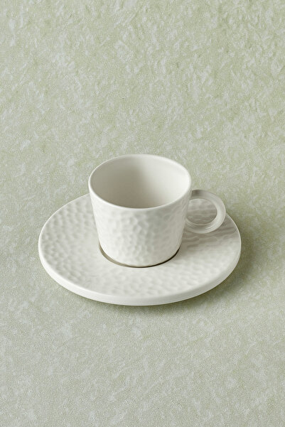 Karaca x Refika Bembeyaz Yuvarlak Tabaklı Çay Fincanı 200 ml