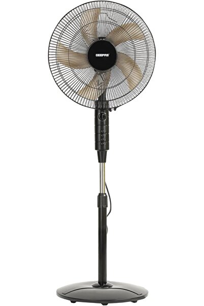 Generic مروحة جيباس الأرضية مقاس 16 بوصة GF9488، سوداء