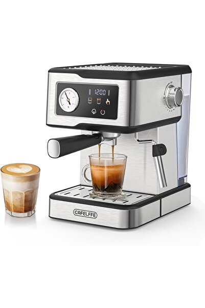 Generic ماكينة قهوة إسبريسو MK-901، ماكينة إسبريسو بضغط 20 بار مع خفاقة حليب ...