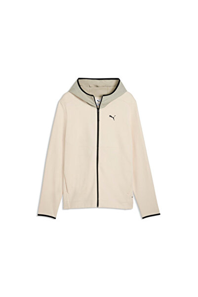 Puma Pumatech Full-Zip Hoodie Men's Casual Jacket 69218587 Cream