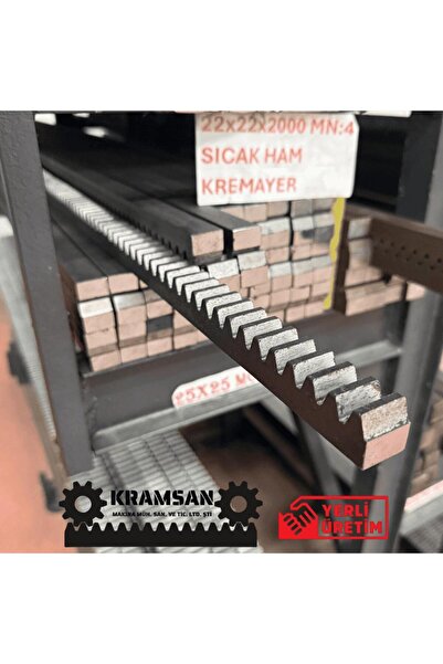 Kramsan 22x22mm 4 Modül Bahçe Otomatik Kayar Kapı Motoru Kremayer Dişlisi 2 M...