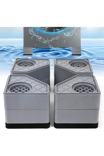 Generic مجموعة بابوريتش المكونة من 4 قطع من وسادات منع الاهتزاز للغسالة، وقوا...