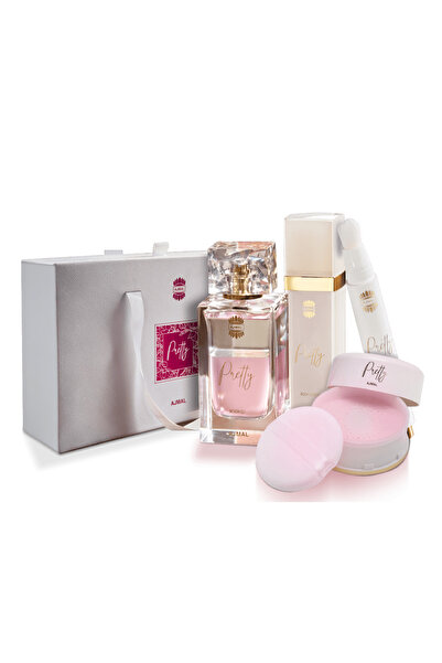 Ajmal Pretty Kit Original for Women | Floral Perfume & Powder Gift Set