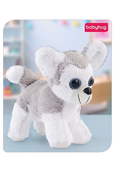 Babyhug لعبة ناعمة، صديق صغير من فصيلة الهاسكي، بتفاصيل دقيقة، مصنوعة من أليا...