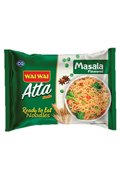 WAİ WAİ Atta Noodles - Ready To Eat, Instant, Veg Masala Flavor 75 grams