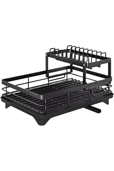 Koday Adjustable Over Sink Dish Drying Rack with Drainboard | Kitchen Counter...