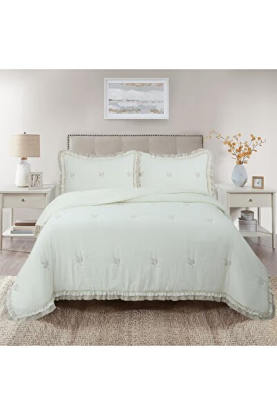 Romans Perla Double Embroidered Bedspread Set - 240X260 cm - Daily and Dowry Use