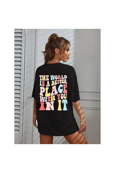 Glam Love T-Shirt - Πολύχρωμο - Oversize