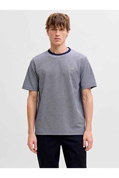 Jack & Jones Jprblualves ss tee ln navy blue