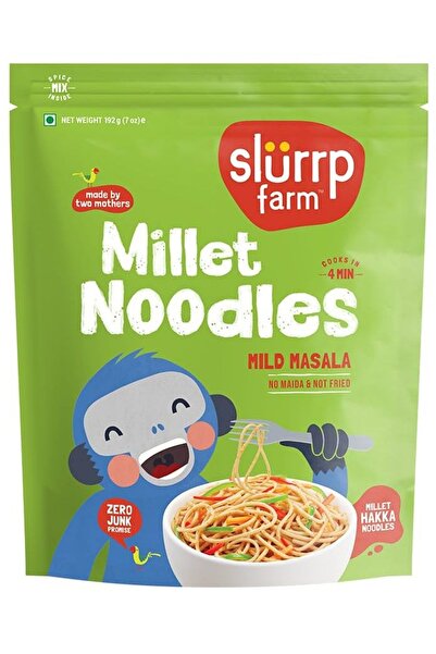 SLURRP FARM نودلز الدخن | نودلز دخن ماسالا خفيفة 192 غرام | بدون دقيق أبيض | ...