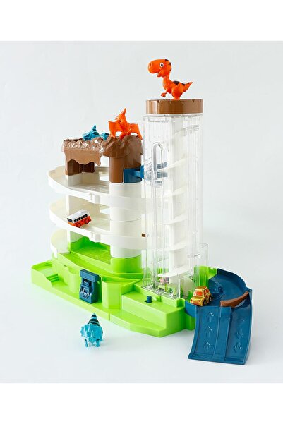 Fab N Funky Four Storey Dinosaur Parking Building Set, Action Packed, Adventu...