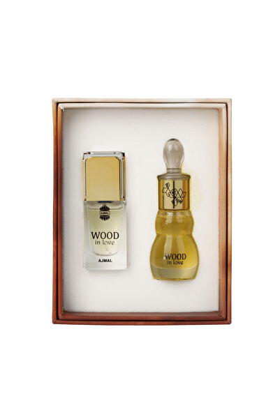 Ajmal مجموعة عطور وود إن لوف للجنسين 26 مل | مزيج من ماء عطر خشبي وزيت عطري مركز