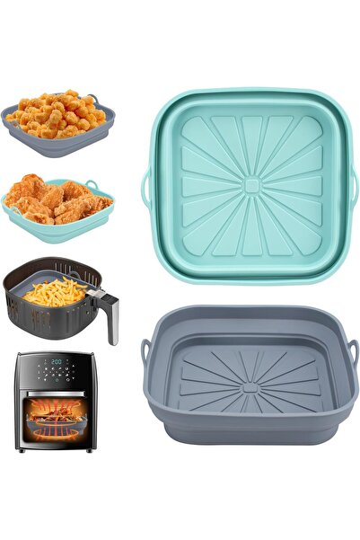 Generic قالب سيليكون من أليفيسون للقلاية الهوائية، عبوة من قطعتين، قالب سيليك...