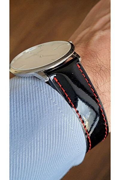 Onywatch 22 mm Patent Leather Band Black 22 mm Leather Watch Band 22 mm Band ...