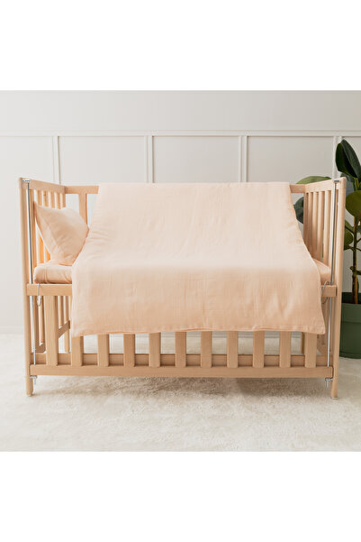 tinibud طقم غطاء لحاف أطفال فاخر مصنوع من قطن الموسلين بنسبة 100%، مقاس 70x12...