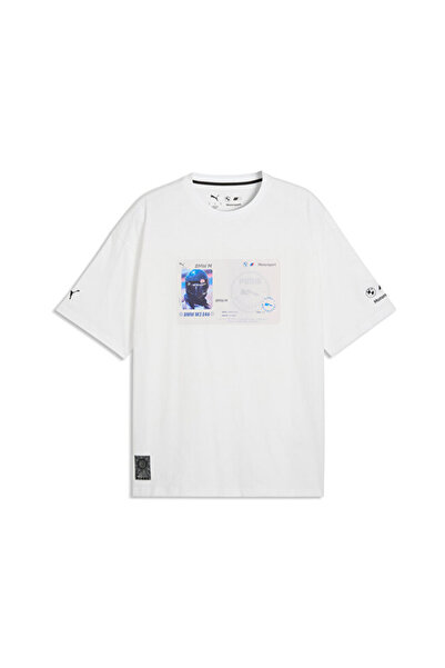 Puma Bmw Mms Lifestyle Tee Men's Casual T-Shirt 63542602 White