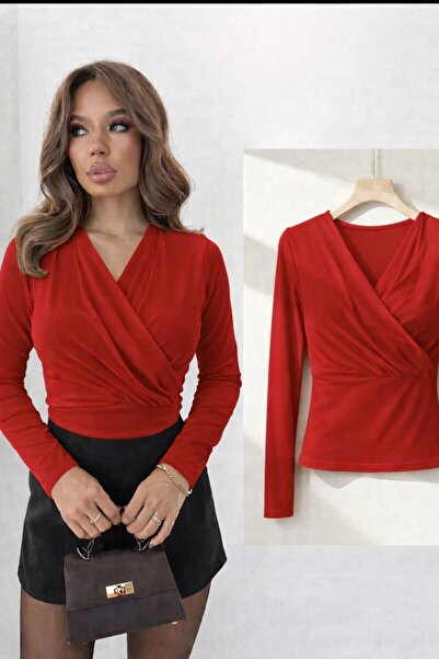 peri tower PRODUS NOU Bluză elegantă pentru femei, cu decolteu în V, cu mânec...