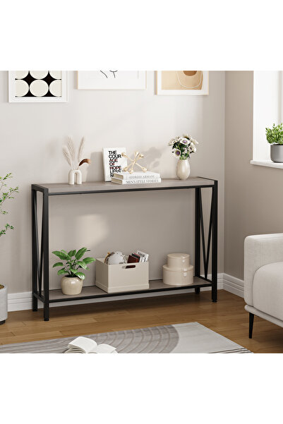 Garvee Console Tables,2-Tier Narrow Console Sofa Side Table for Entryway Hall...