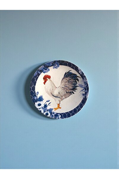 unique florya Διακοσμητικό Πιάτο Τοίχου Μικρού Μεγέθους με Θέμα το Κοτόπουλο,...