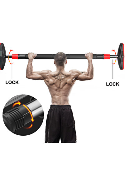 HEPİTOP 90-130 cm Ayarlanabilir Kapı ve Koridor Barfiksi Ev Tipi Barfix Demir...