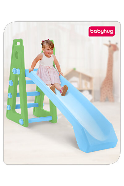 Babyhug زحليقة أطفال، مصنوعة من بلاستيك متين عالي الجودة، بحواف ناعمة ومستدير...