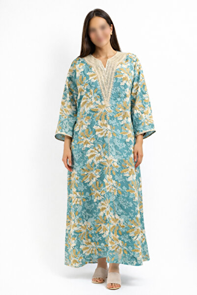 RONZA Embroidered chest jalabiya