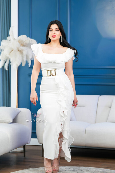 Warazan Elegant Velvet evening dress for special occasions, holidays, and eng...