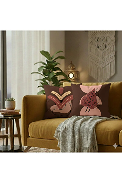 Harika bir ev HARİKABİREV|KIRLENT KILIFI & NAKIŞSIZ DİJİTAL BASKI 2Lİ (KAHVER...