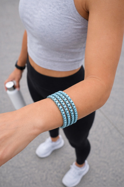 Modex Cube Chain Detail Adjustable 4-Piece Bracelet (17cm)