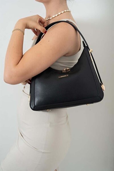 Silver Polo حقيبة كتف نسائية سيلفر وبولو SP1187 باللون الأسود العادي