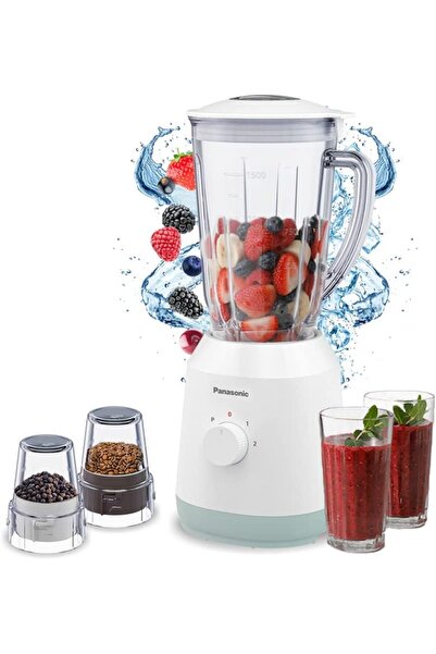 Generic Panasonic Blender, 450W, 2 Mill Attachment,MX-EX1521WTZ, White