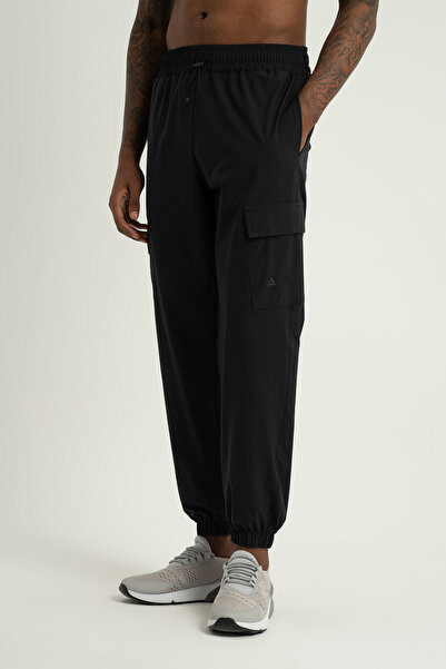 Airlife Verona Outdoor Zb Men's Flap Pocket and Elastic Cuff Pants Black