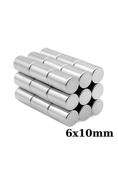Genel Markalar 6x10mm Neodyum Güçlü Mıknatıs - Neodim Magnet