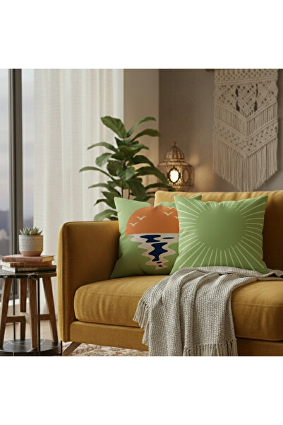 Harika bir ev HARİKABİREV|KIRLENT KILIFI & NAKIŞSIZ DİJİTAL BASKI 2Lİ (GÜNBAT...