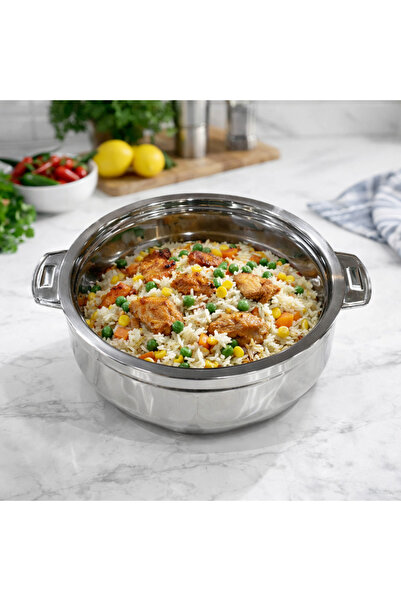 Biki حافظة طعام ستانلس ستيل سعة 8.5 لتر