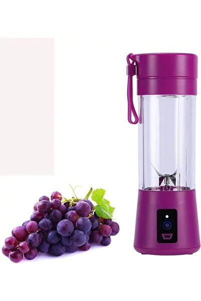 Generic عصارة يدوية صغيرة محمولة بأربع شفرات تعمل بمنفذ USB، مناسبة لعصر الفو...