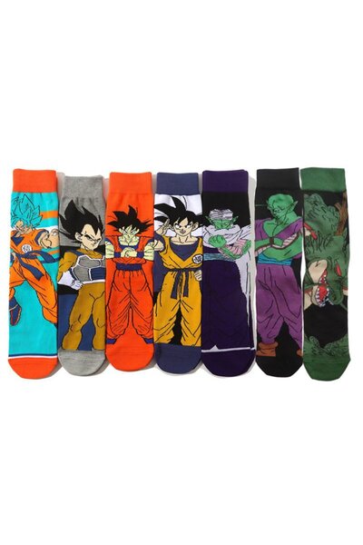 Choice7 جوارب رجالية جديدة من بانداي 7شوانغ 1/7 بتصميم أنمي عصري، جوارب كوسبل...