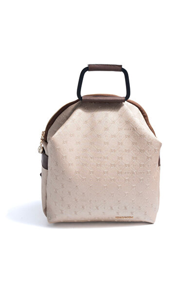 Silver Polo Silver & polo sp771 women's backpack with logo - nut brown