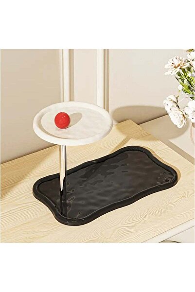 Arabest رف تخزين معدني متعدد الاستخدامات ذو طبقتين، مناسب لغرفة المعيشة وغرفة...