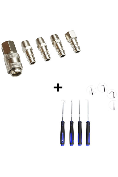 OEM Set 5 cuple rapide Bspt 1/4 scule pneumatice/pistol aer pneomatic+4 surub...