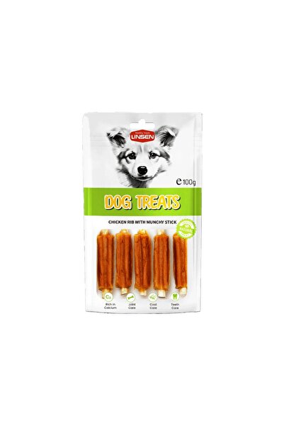 Linsen Linsin Dog Treats Chewable Chicken Ribs 100g
